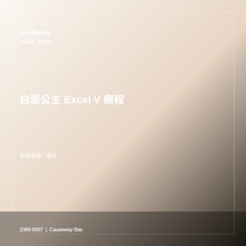 白雪公主 Excel V 療程